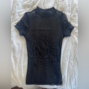 Out from under sheer top